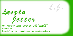 laszlo jetter business card